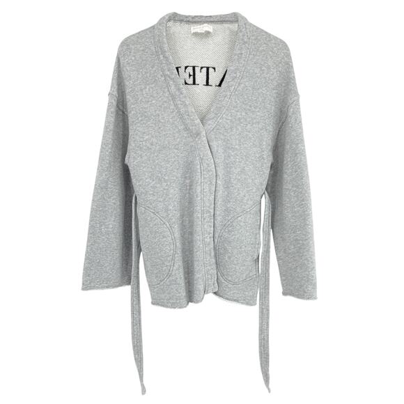 SPIRITUAL GANGSTER Grateful Embroidered Wrap Kimono Sweatshirt XS - Picture 5 of 11